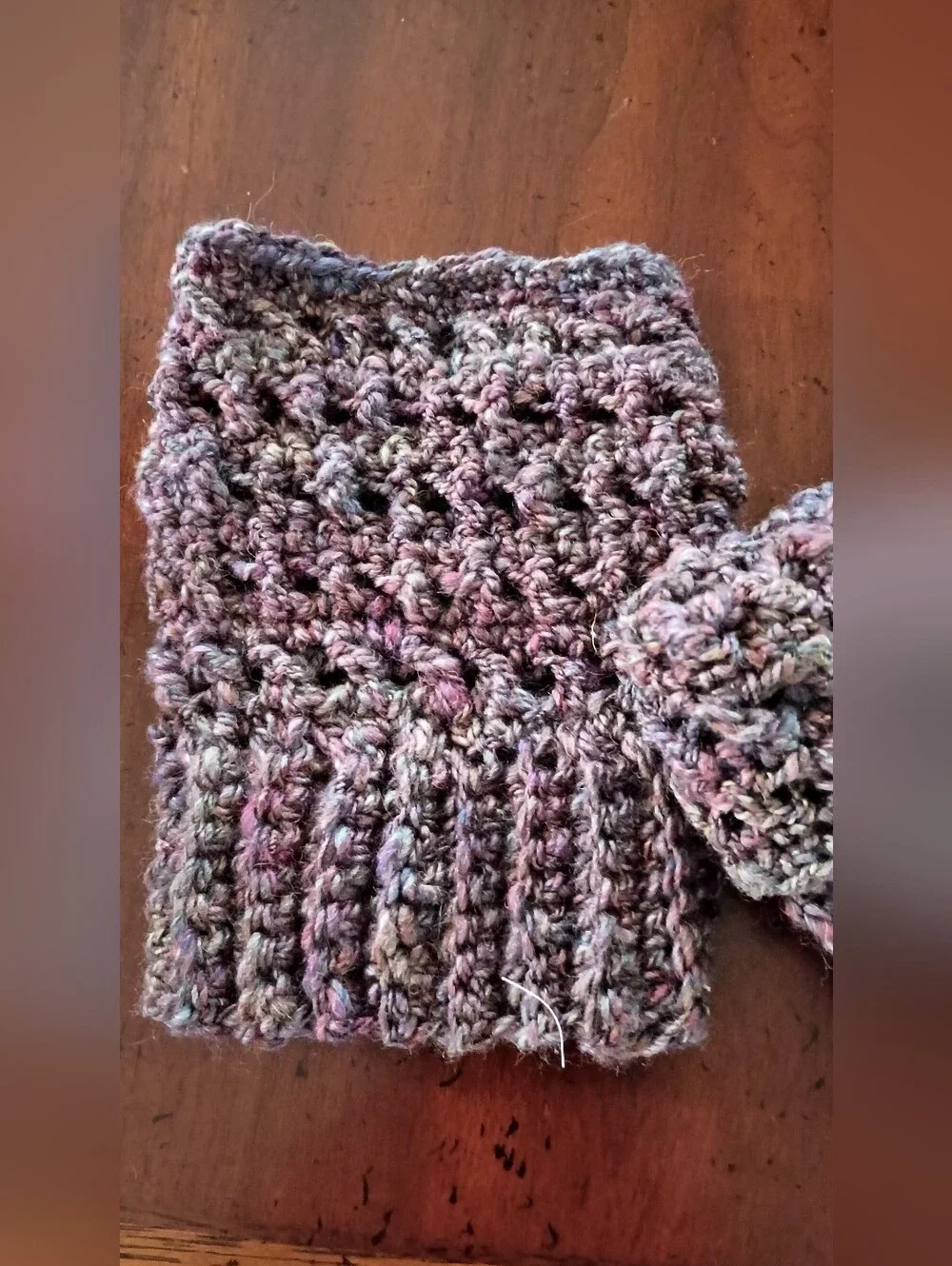 Handmade Homespun Wool Ankle Boot Cuff Set